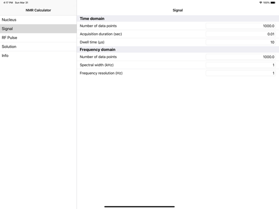 Screenshot #5 pour NMR Calculator