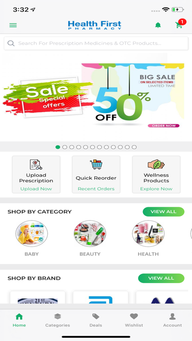 Health First - Online Pharmacy Screenshot