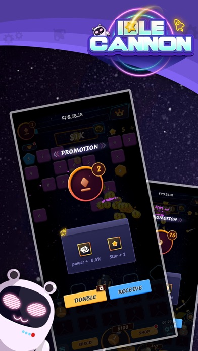 Screenshot #3 pour Idle Cannon: Merge & Defense