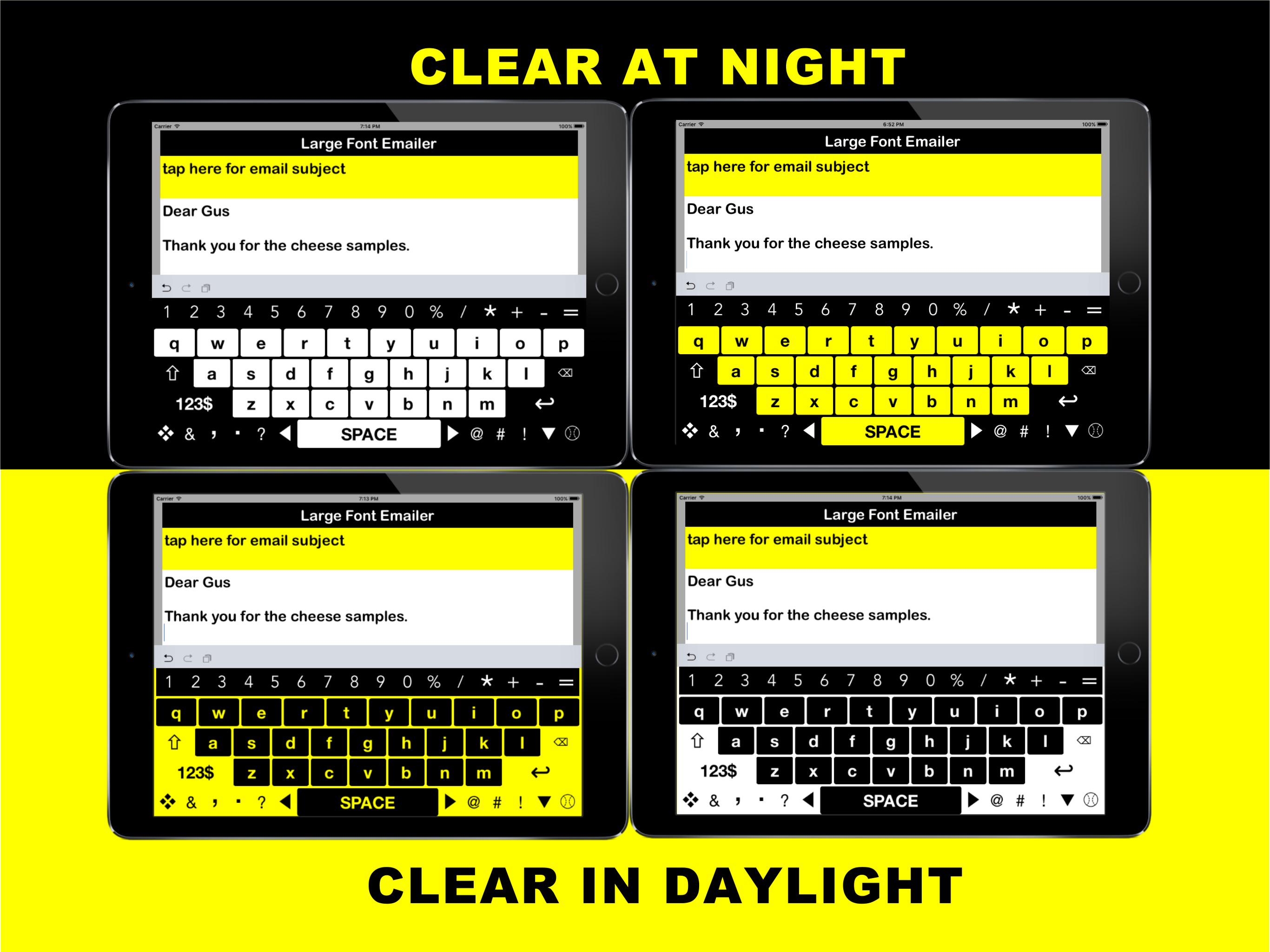 Big Keys Low Vision Keyboard screenshot 4