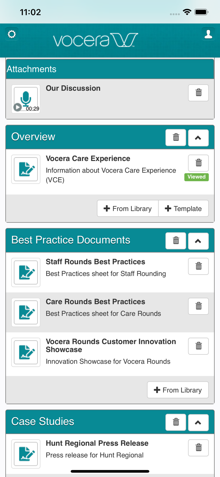 Vocera Care Experience screenshot 3