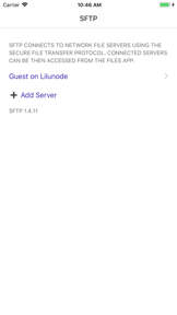 SFTP File Provider screenshot
