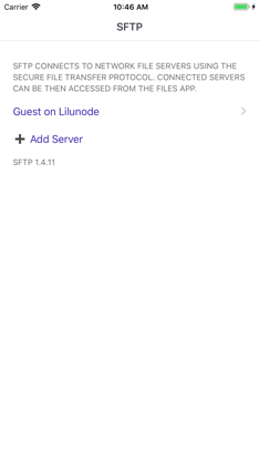 SFTP File Provider screenshot 1