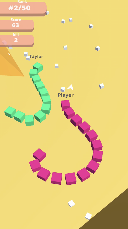 #2. Snake 3D! (iOS) 由: Geisha Tokyo Inc.