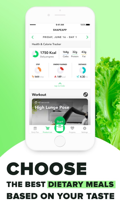 ShapeApp — Lazydiet