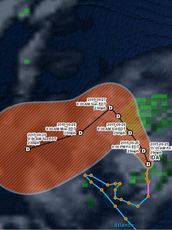 Screenshot #5 pour Atlantic Hurricane Tracker