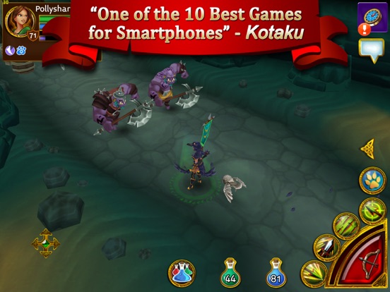 Arcane Legends MMORPG iPad app afbeelding 1