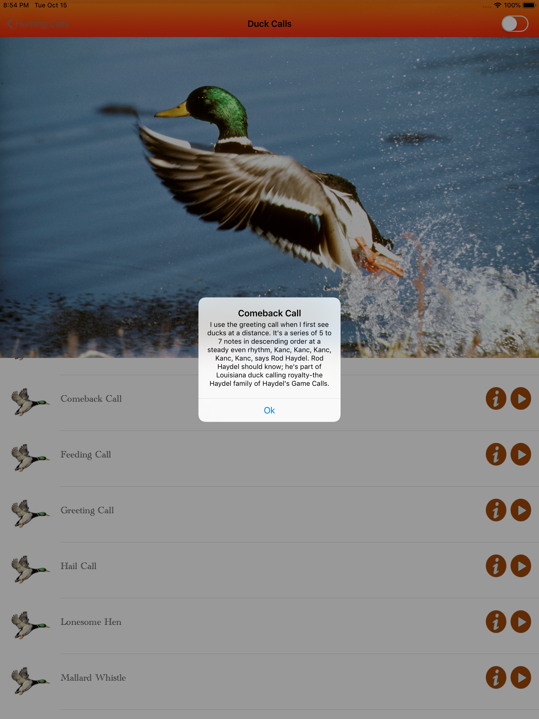 Hunting calls full -