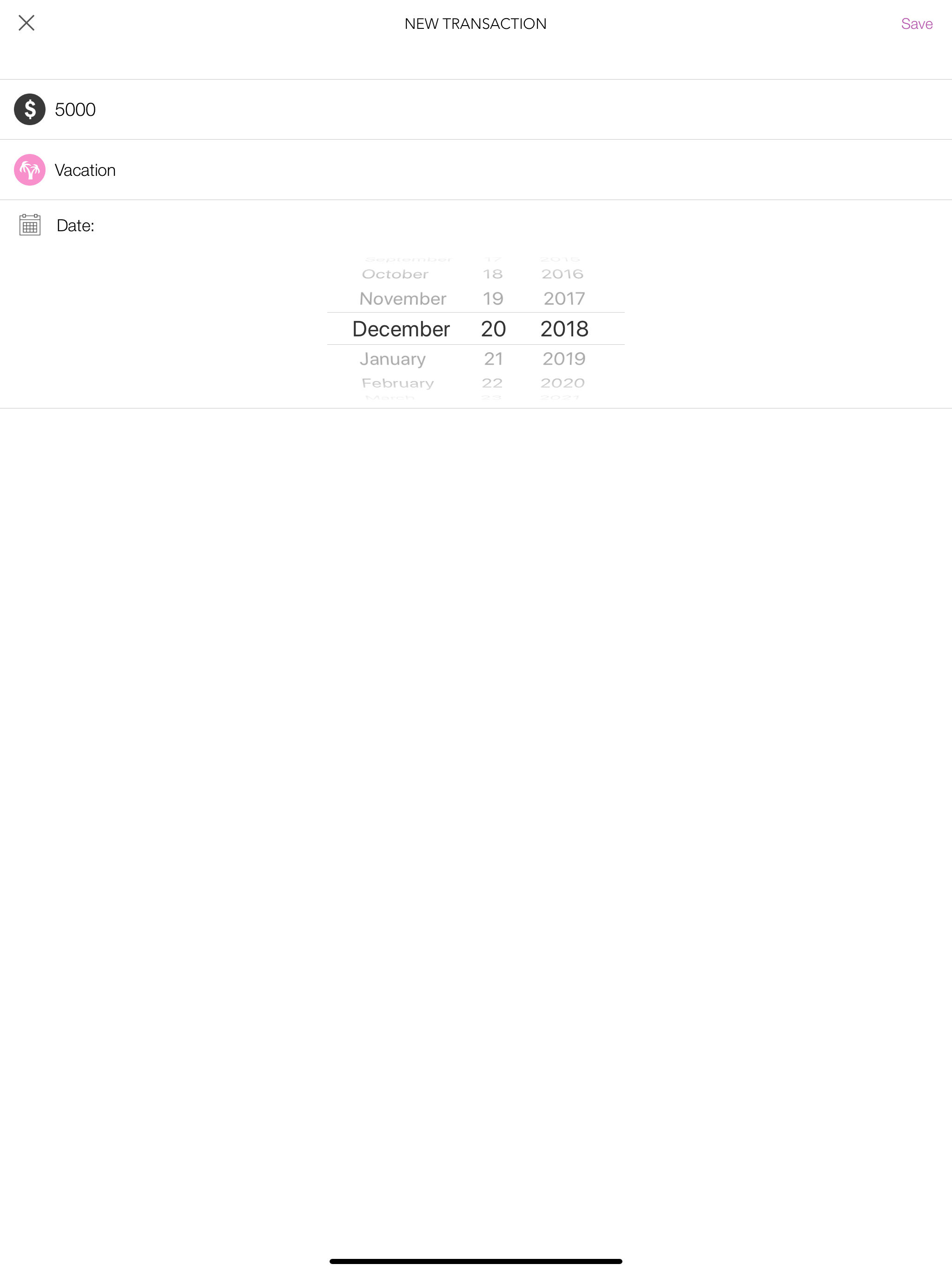 Budgeting app+