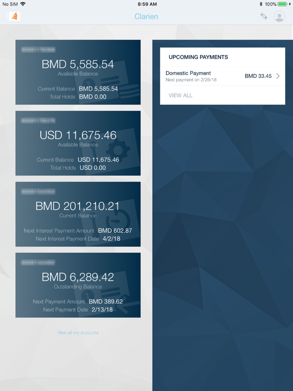 Screenshot #5 pour Clarien iBank Mobile