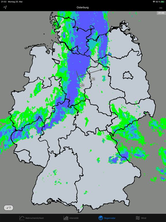 RegenVorschau - RegenRadar iPad screenshot 3