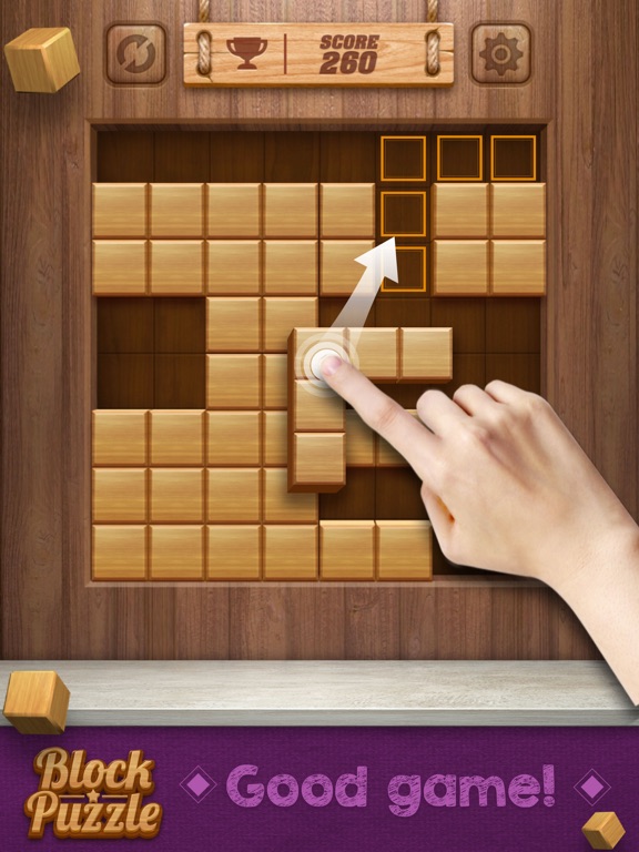 Wood Cube Puzzleのおすすめ画像4