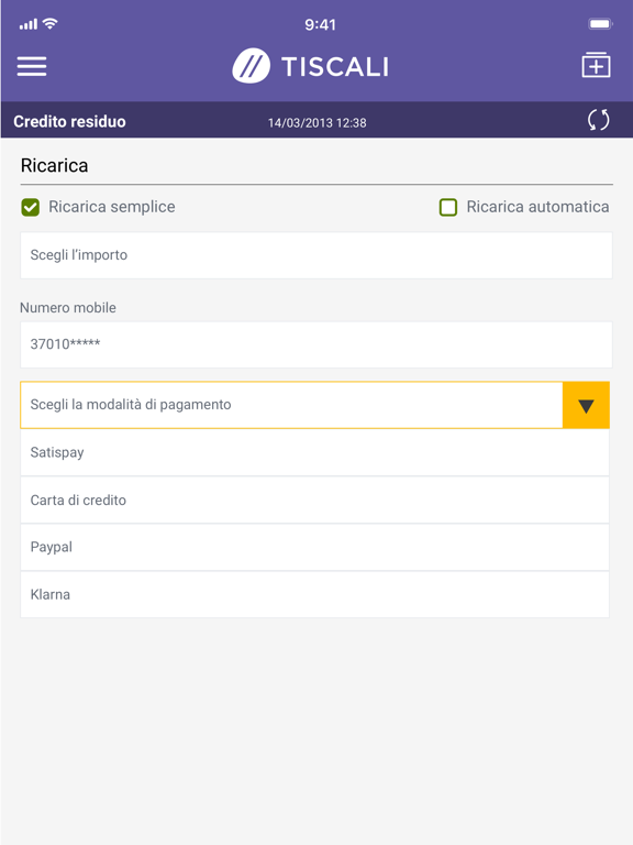 MyTiscali iPad screenshot 9