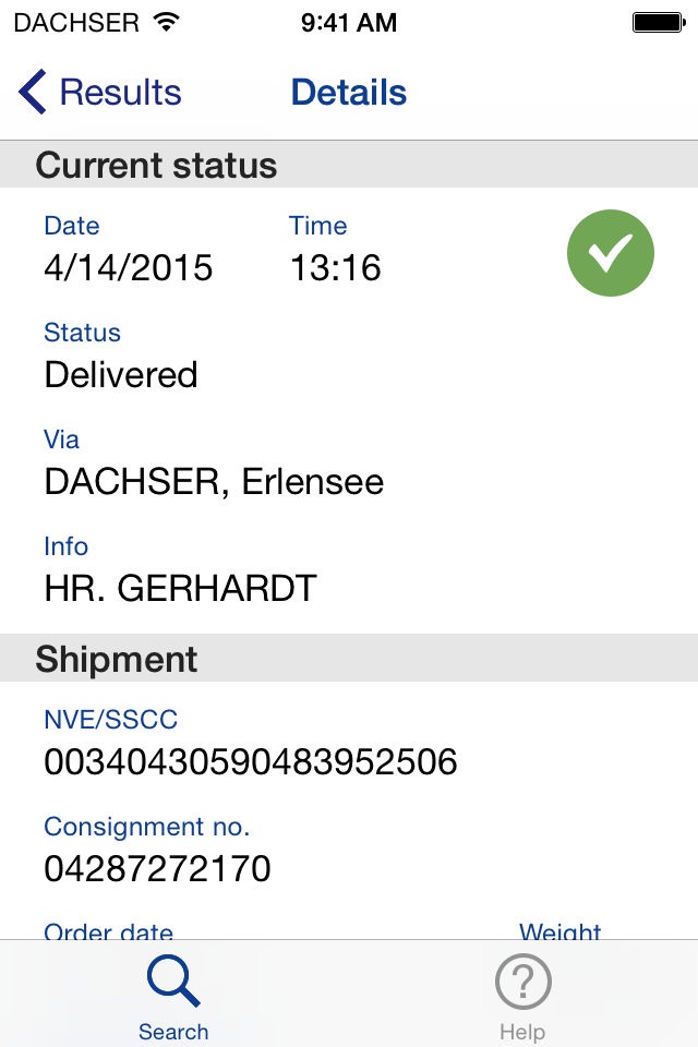 iPhone screenshot