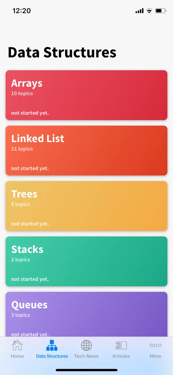 #1. Data Structures (iOS) 来自: Pawanpreet Singh