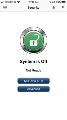 Bosch Remote Security Control screenshot 1