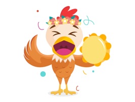 Chicken Smiley Stickers - Show your feelings with these stickers in an iMessage chat
