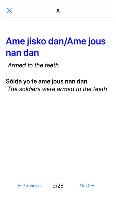 Haitian Creole Idioms Screenshot