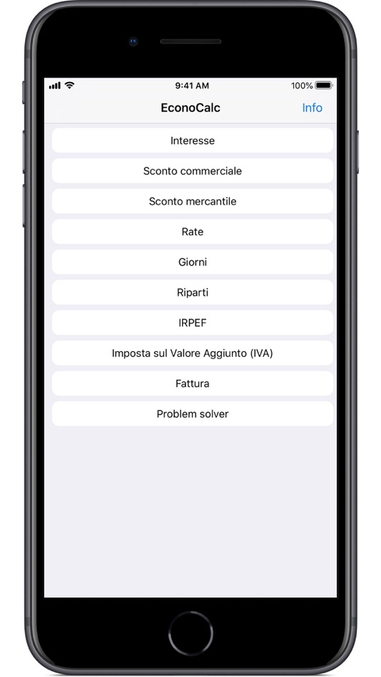 #1. EconoCalc (iOS) 由: Dario Ragusa