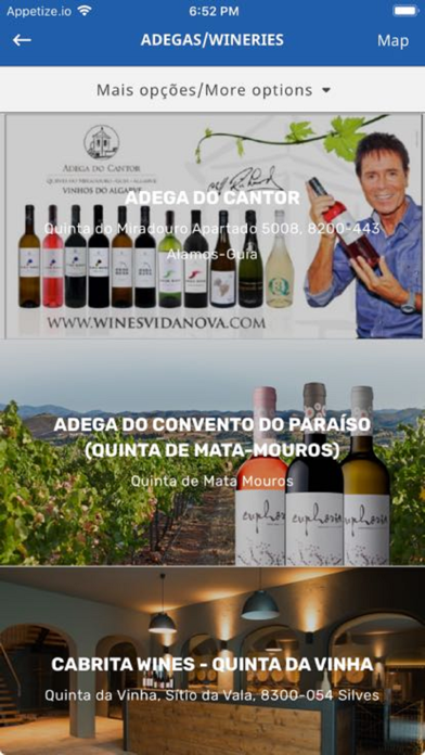 Algarve Wines Screenshot