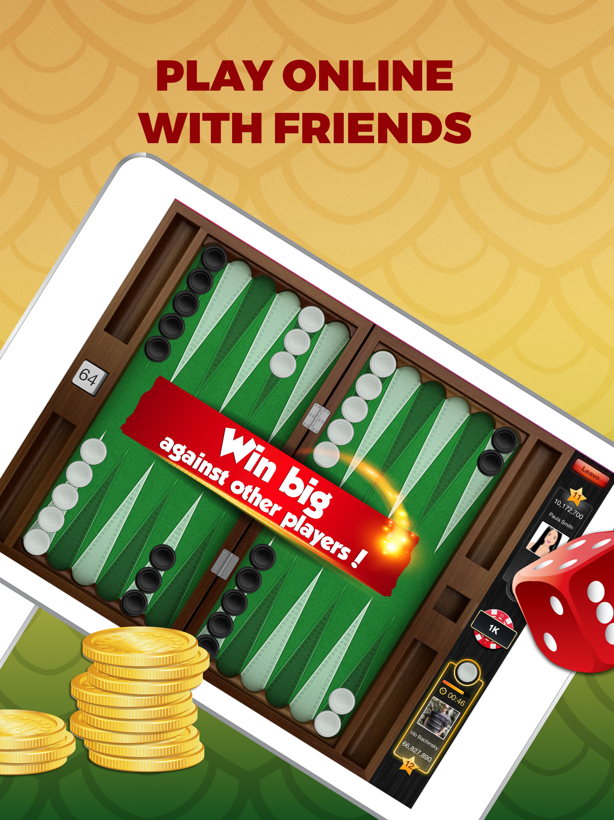 Backgammon HD Play Live Online screenshot 2