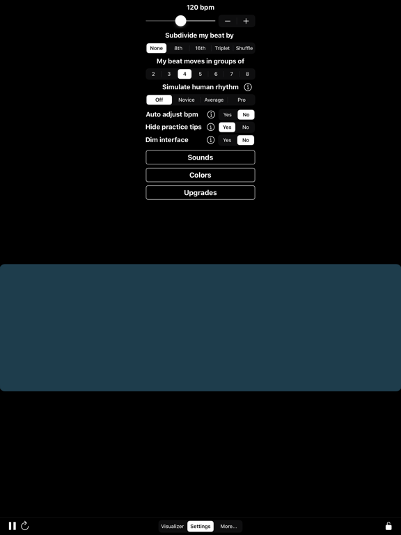 Keep Time iPad screenshot 3 - Music app