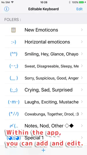Editable Keyboard screenshot 4