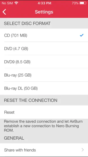 Nero AirBurn screenshot 3