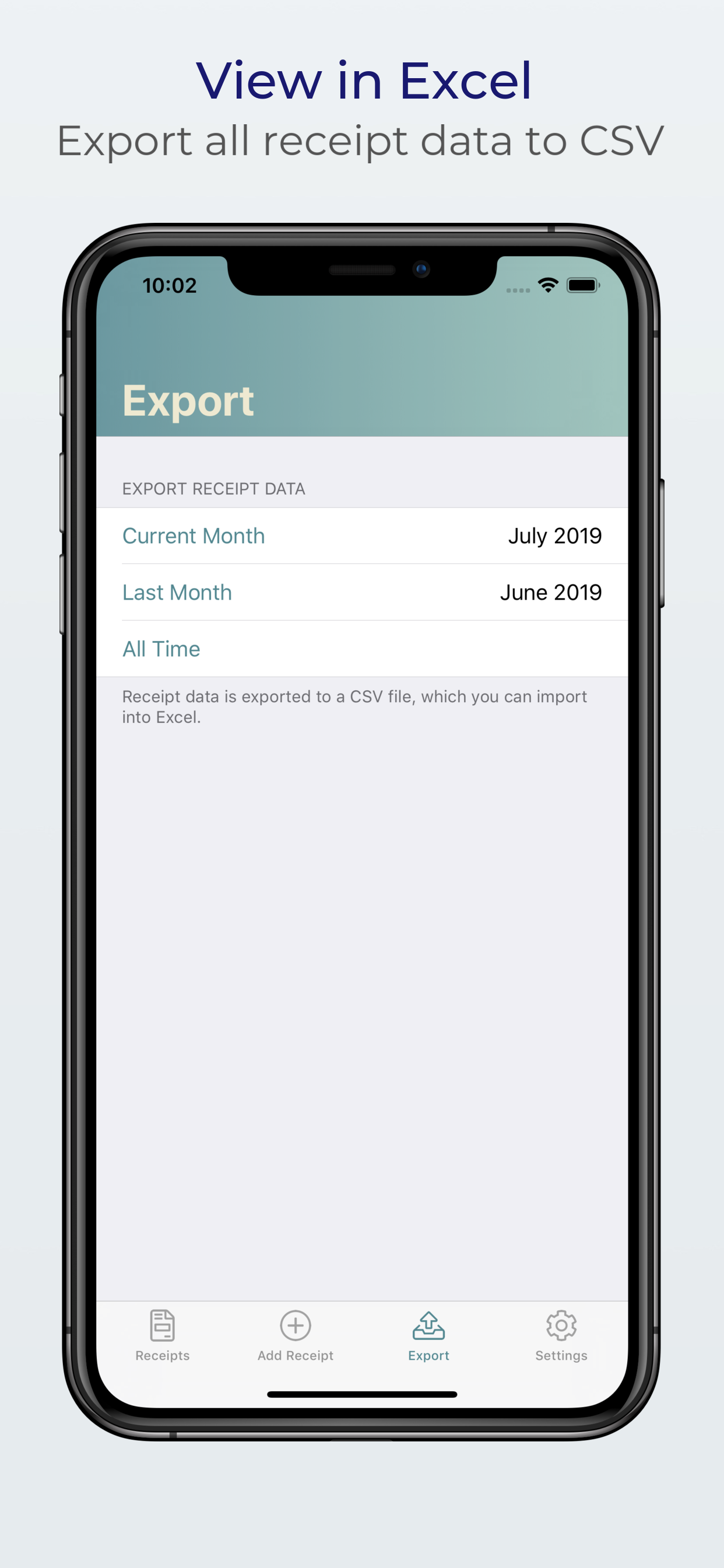 Receipts: create, print & mail
