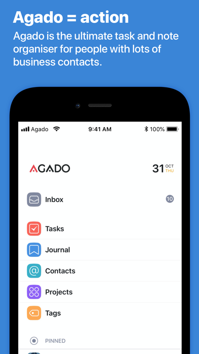 How to cancel & delete Agado: Contacts, Notes & Tasks from iphone & ipad 1