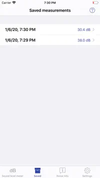 NIOSH Sound
Level Meter screenshot 2