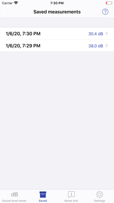 NIOSH Sound Level Meter screenshot 2
