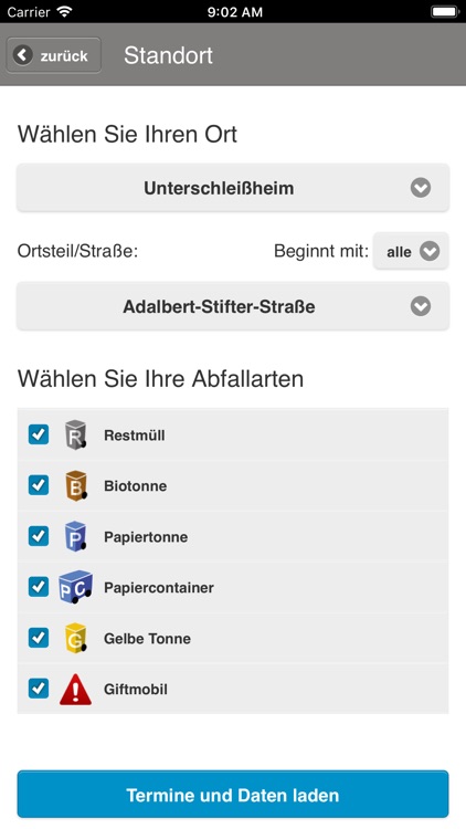 Unterschleissheim Abfall-App