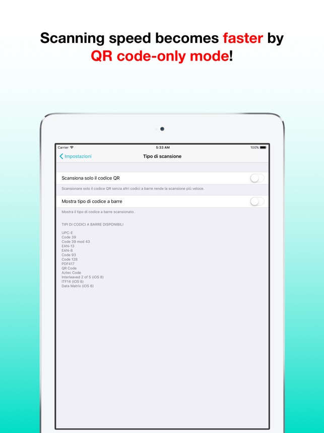 Codice Qr E Codice A Barre Su App Store