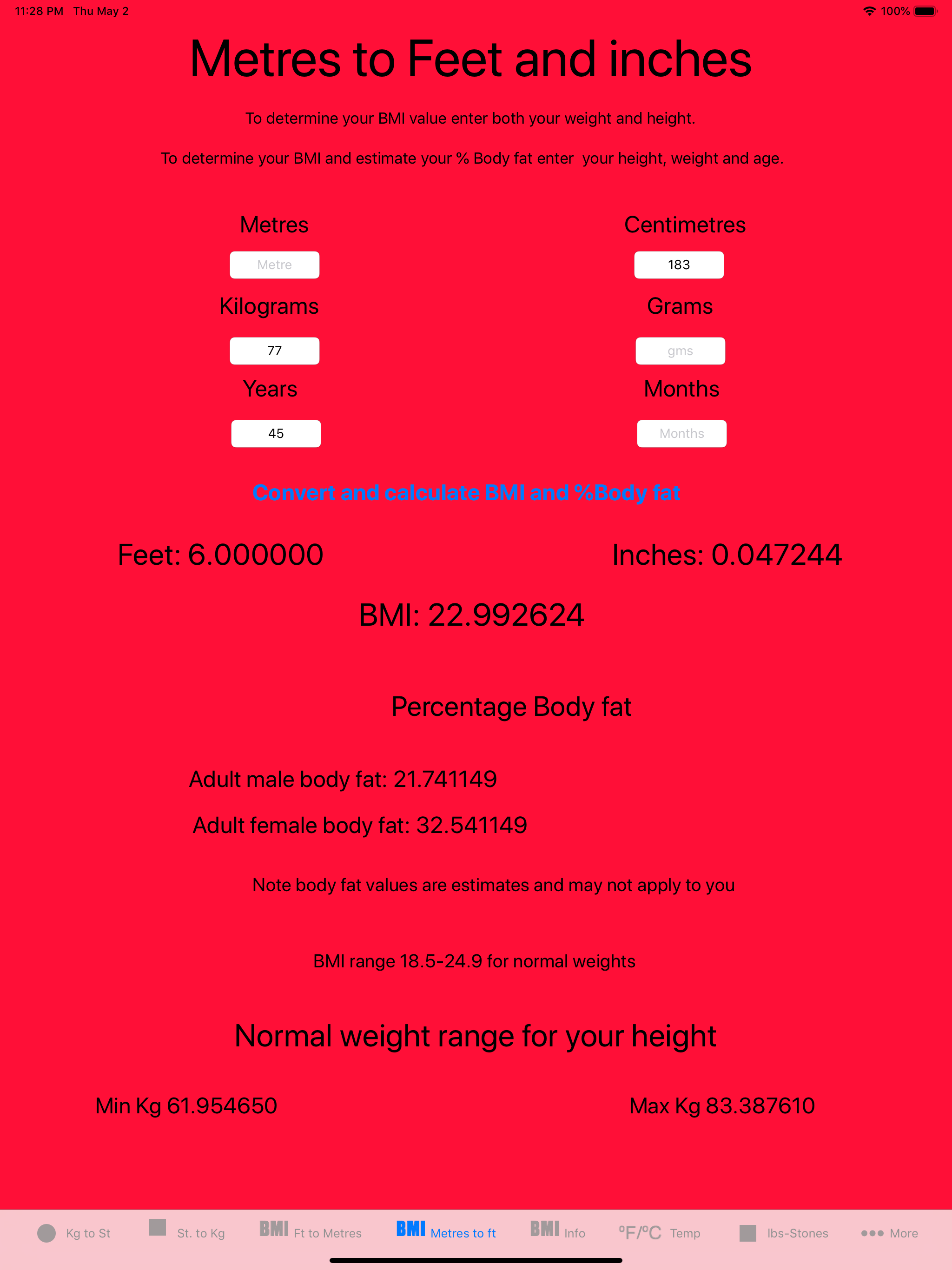 WEIGHTS