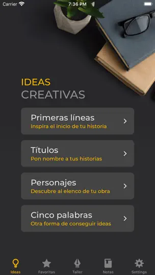 Captura de pantalla de IDeas Para Escribir en iPhone 1