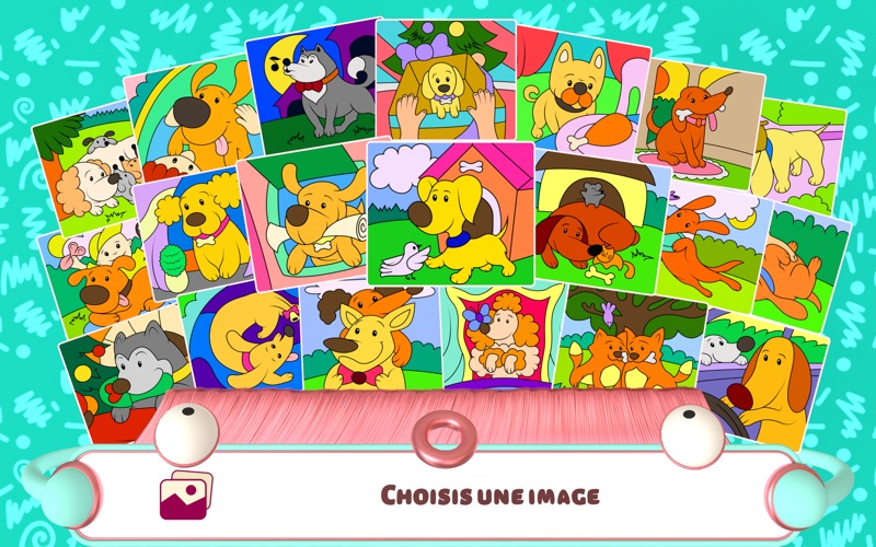 Screenshot #1 pour Coloriages Magiques - Chiens +