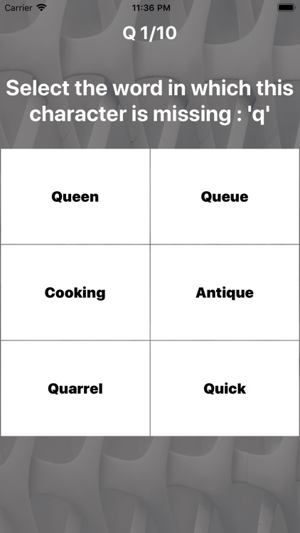 The Missing Character