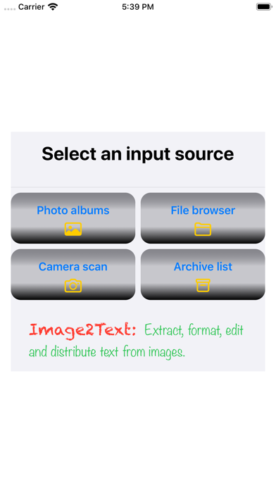 Screenshot #1 pour Image2Text on device OCR