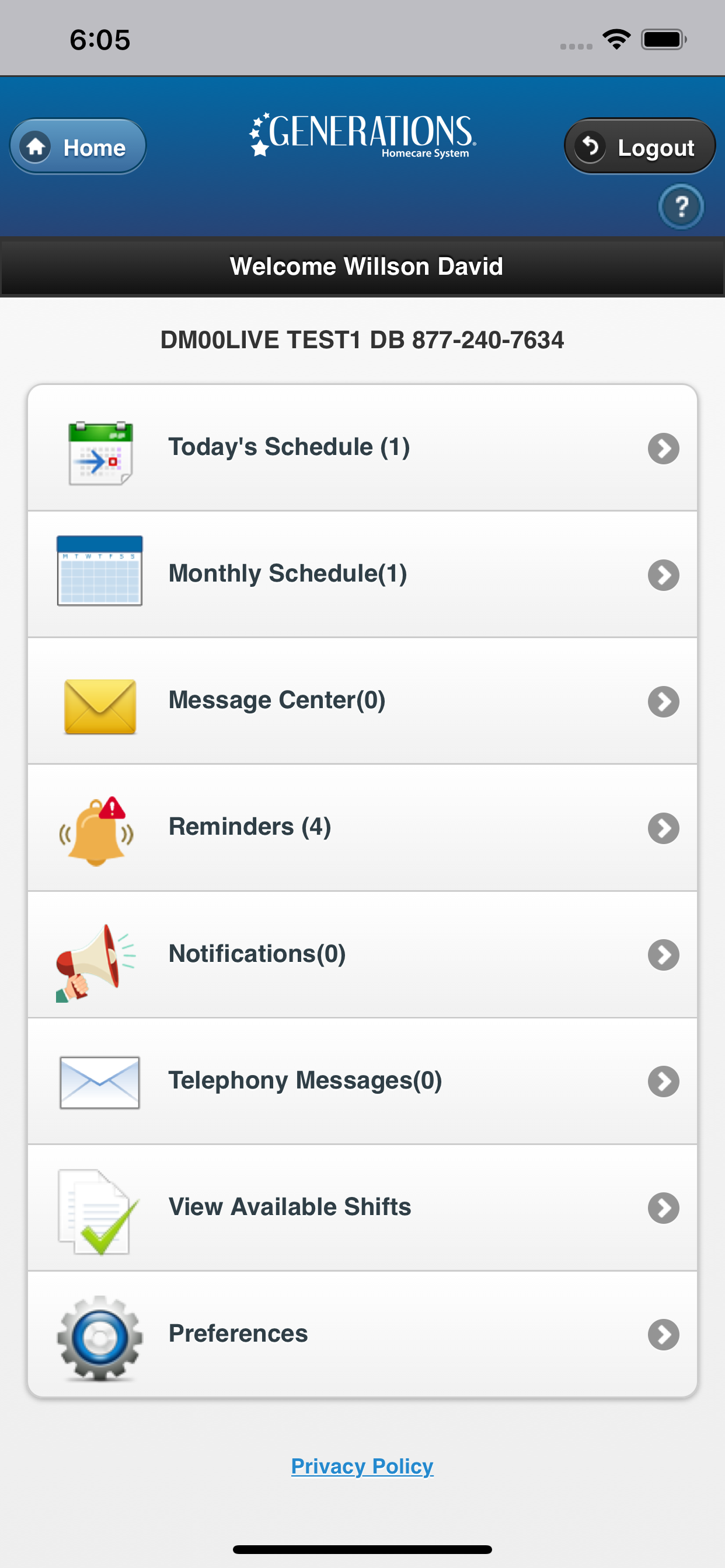 Generations Homecare System