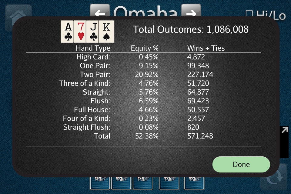 HORSE Poker Calculator screenshot 3