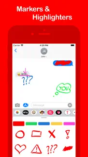 marker & highlighter stickers iphone screenshot 1