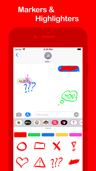 Screenshot #1 pour Marker & Highlighter Stickers
