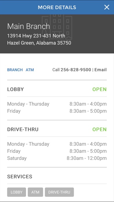 North Alabama Bank Screenshot
