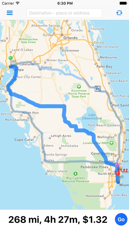 Toll Calculator GPS Navigation screenshot-0
