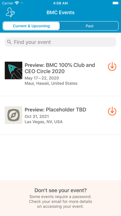 BMC Events App screenshot 2