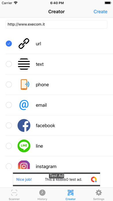 Screenshot #2 pour QR Reader & Creator