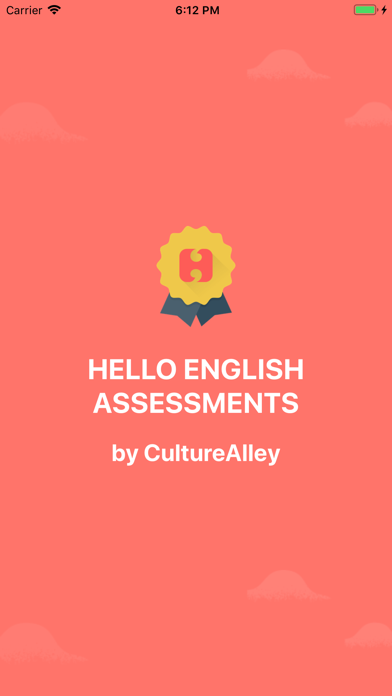 Hello English Assessments Screenshot
