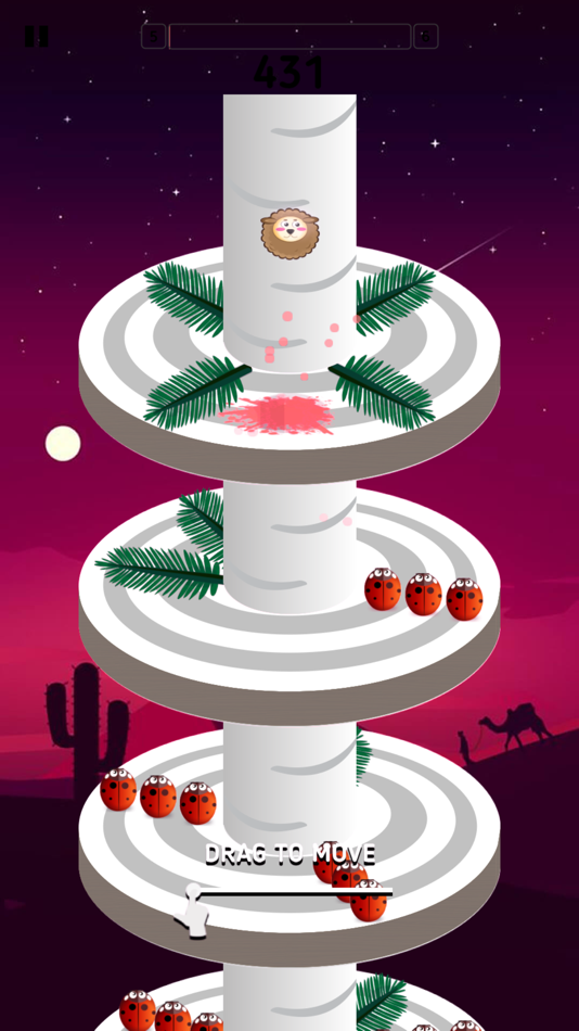 #5. Spiral Jump Game (iOS) By: Dan Nguyen Ngoc Dan