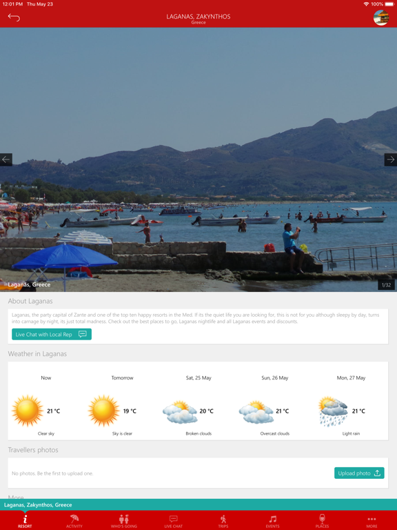 Hangout on Holiday iPad screenshot 6 - Travel app